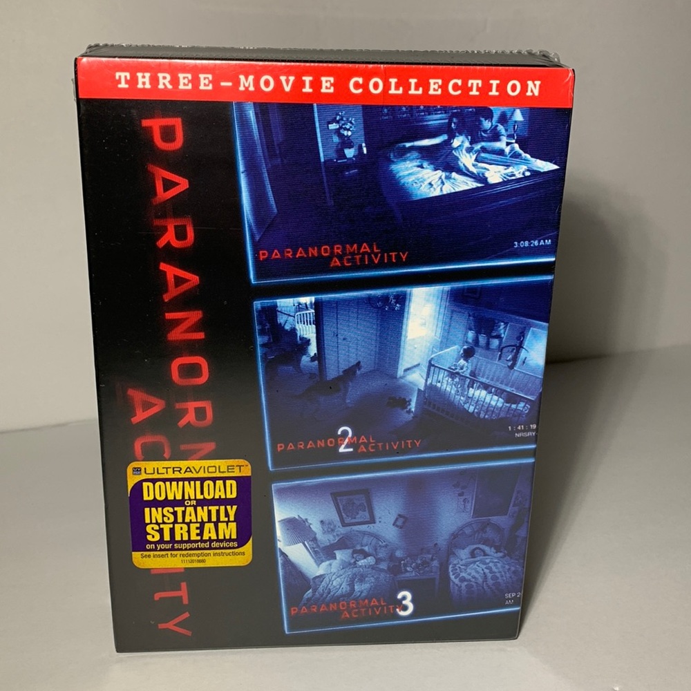 DVD Sealed Paranormal Activity Three-Movie Collection 2012 Paramount Pictures